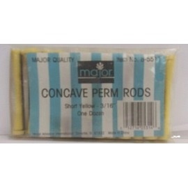 MAJOR ADVANCE CONCAVE Perm Rods (Lot of 4 Packs) Short Yellow 3/16" ~ 12 per Pk!