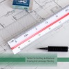 Aruicheng Scale Ruler 12 inch Architectural Scale Ruler Triangle Ruler