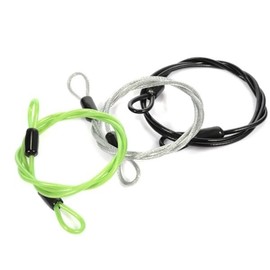 Rustproof Rubber Coated Steel Wire Rope Climbing Multi-purpose black 1.5m (010501) 4ea