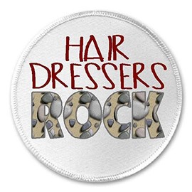 Hair Dressers Rock - 3" Sew/Iron On Patch Stylist Salon