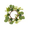 10Pcs Silk Flower Wreaths Centerpiece Artificial Flowers Candle Rings Cute