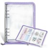 Jinmoioy Clear A5 Binder Display Album, Unmarked, 4-Pocket Storage Refill