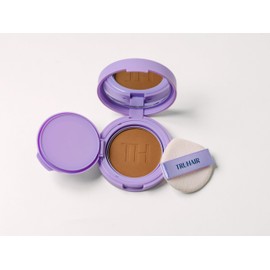 TRUHAIR Root & Scalp Cover Up Pressed Powder Compact, Waterproof Hair Coverage for Gray Roots and Thinning Areas, 0.35 Oz (Medium Brown)