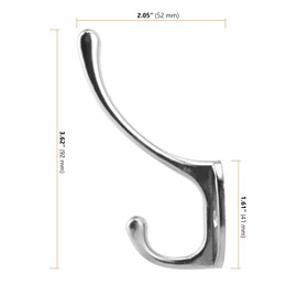 SEUNMUK 20 Pack Coat Hooks, Silver Vintage Coat Hooks for Wall, Heavy Duty Coat Hooks Wall Mounted for Hanging Coat, Hat, Key