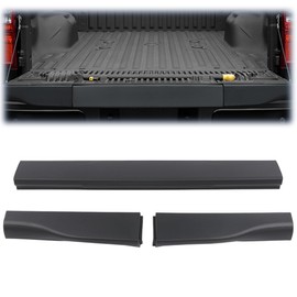 PIT66 3PCS Flexible Step Trim Tailgate Molding, Compatible with Ford Super Duty F350 F250 2008-2016 8C3Z-9940602-DA, 8C3Z9941019AA, 8C3Z9941018AA Pair Tailgate Trim End Cap, Hardware