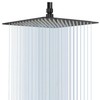 GGStudy High Pressure Square Brushed Gold Shower Head 16 Inches