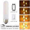 Leools T10 Led Frosted Bulb, 8W Dimmable Tubular LED Light