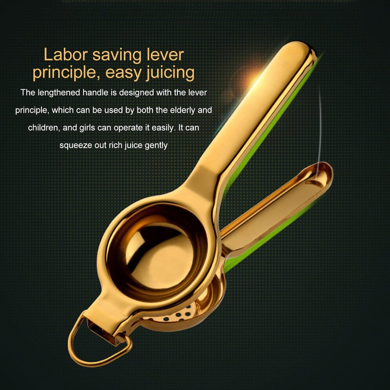Lemon Squeezer, Metal Lemon Squeezer Stainless Steel Juicer Hand Held
