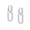 ALEXCRAFT Cubic Zirconia 925 Sterling Silver Hoop Earrings for Women