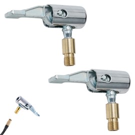 2 Stück 8mm Autoventil Adapter,Autoventil Hebelstecker,Air Chuck,Reifenfüller Adapter,Luftpumpe Adapter,Reifen Ventil Luftpumpe Clip,Tragbarer Reifenluftfutter Ventil Anschluss,Für Auto Reifenfüller