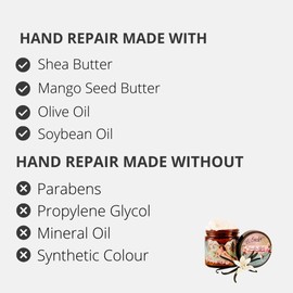 Barefoot Venus Shea butter Instant Hand Repair Cream For Dry skin (Vanilla Effect)