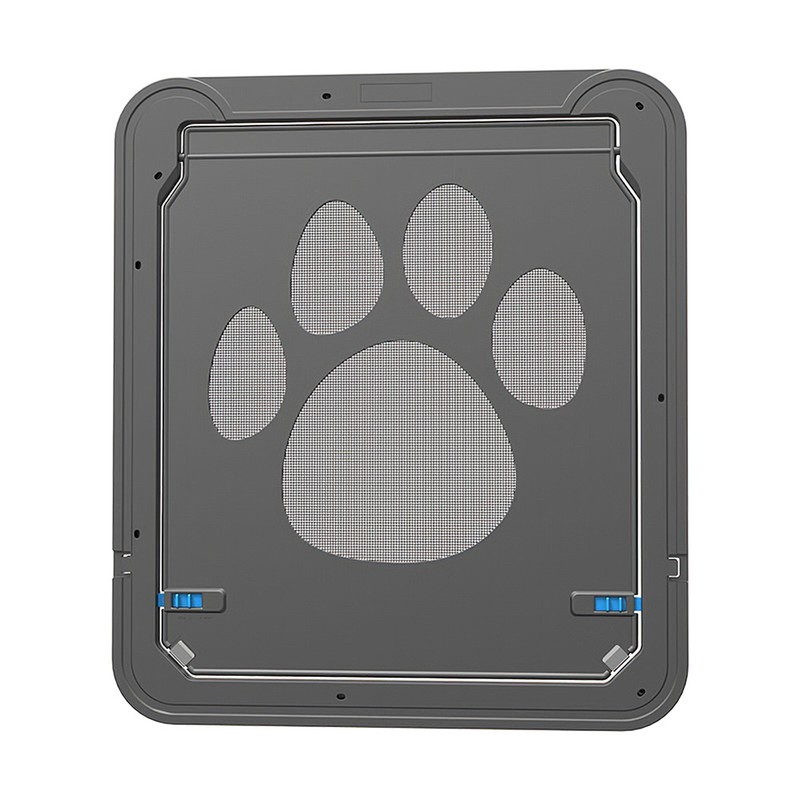 Pet Screen Door Magnetic Flap Screen Automatic Lockable Black Door