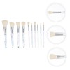 Baluue Complete 10 Piece Makeup Brush Set Crystal Handle Fiber