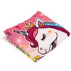 com-four® Bath Poncho with Hood, Beach Towel with Unicorn Motif,