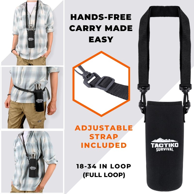 Tactiko Survival 25 oz (750 ml) Stainless Steel Wide Mouth