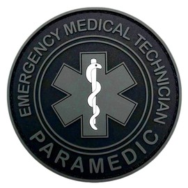 Miltacusa EMT Paramedic Emergency Medical Technician Patch - PVC Rubber - 3.0 inch - Hook Fastener