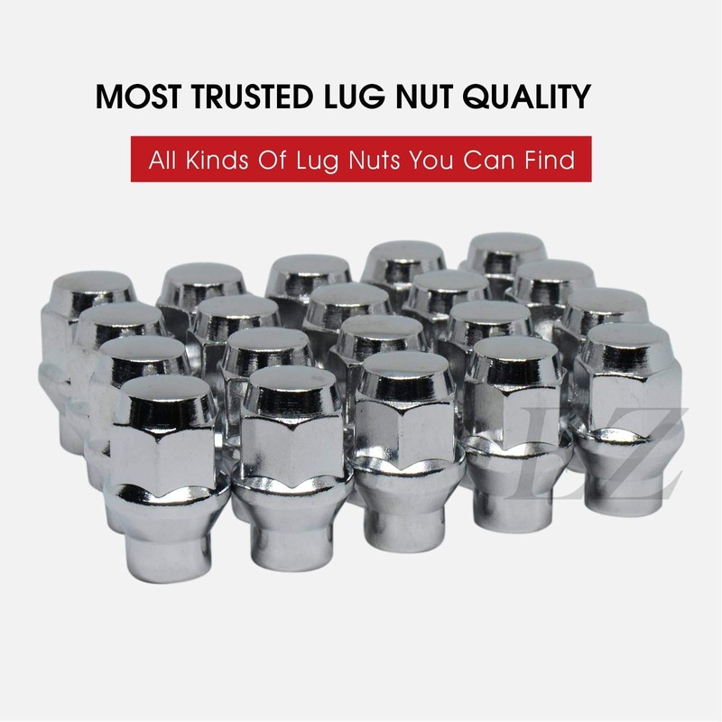 20 ET Bulge Conical Lug Nuts 1/2"-20 with Offset Washers