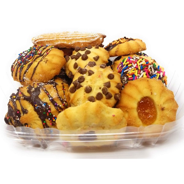 Italian Vanilla Cookie Assortment Baked in Brooklyn - Made and Shipped Fresh.- 2 Pounds