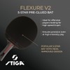 STIGA Flexure V2 Table Tennis Bat - 5 Star Table