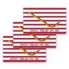 3x5 First Navy Jack Sticker 3-Pack Dont Tread on Me