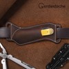 Gentlestache Leather Knife Sheaths for Belt, Pocket Knife Holder, EDC