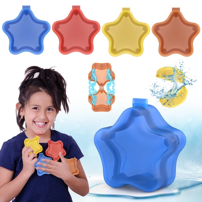 4/6Pcs Reusable Water Balls Water Bombs Refillable Quick Fill Self