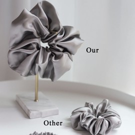 X-Large Satin Scrunchies Oversized Scrunchie Jumbo Scrunchies Giant Scrunchie Silk Scrunchies for Women and Girls