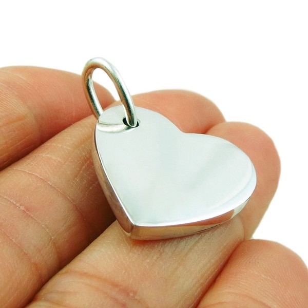 925 Solid Sterling Silver Love Heart Pendant Gift Boxed