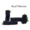 Kit De 5 Compresas Terapéuticas De Semillas Azul Marino