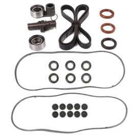 MPLUS Timing Belt Kit & Valve Cover Gasket Kit Fits 2004-2008 for Acura TL 3.2L 3210CC V6 GAS SOHC Naturally Aspirated