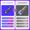 COSOOS UV Flashlight 365m Black Light, Ultraviolet Flashlight with USB