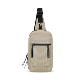 Sherpani Metro, Anti Theft Sling Bag, Sling Backpack, 5L Travel Bag, Chest Purse, Crossbody Backpack for Women, Metal Hardware, Travel Gift (Straw)