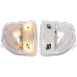 HECASA Turn Signal Lights Compatible with 2010-2018 Dodge Ram 1500 2500 3500 4500 5500 Truck with Tow Mirrors Replacement for 68302828AA 68302829AA Front LED Side Mirror Lamps Amber Clear Lens