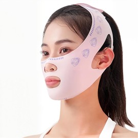 1Pcs Double Chin Reducer, Double Chin Eliminator, V Line Lifting Mask,chin lift, V Line Lifting Mask, Face Contouring Sleeping Anti-Wrinkle Band for Girls To Wear During Sleep, Beauty, And Facial Care