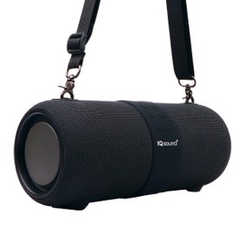 Supersonic IQ Sound IQ-2323BT 2 x 3-Inch Portable Bluetooth Fabric Speaker with TWS, Voice Control, Clear Sound, RGB Lights, Water Resistance, FM Radio, and USB/AUX Inputs - Perfect for Any Event