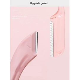 Eyebrow Scissors with Comb,Eyebrow Scissors,Eyebrow Trimmer Tool,Eyebrow with Comb for Beginner Women Girls Stainless Steel Razor (Pink)