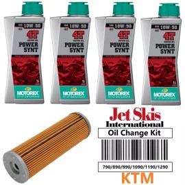 JSI MOTOREX Oil Kit Oil Change Filter Tune Up Kit for KTM 990 Super Enduro Supermoto Adventure Duke