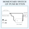 Ahvqevn 5pcs Momentary Switch Momentary Push Button On Off Switch