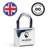 Rhino Lock Secure Lock - Combination Padlock - Chrome 4