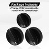 KPALAG 3PCS HVAC Control Knobs,A/C Heater Climate Switch Fan Speed