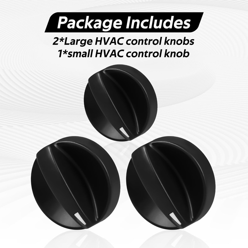 KPALAG 3PCS HVAC Control Knobs,A/C Heater Climate Switch Fan Speed