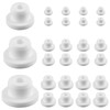24 PCS Bathtub Jet Covers Silicone Hole Plug White Tube