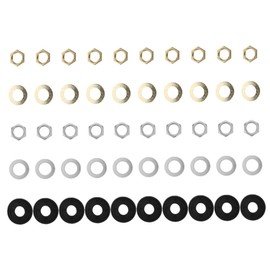 SEWACC 20Sets Quartz Clock Replacement Parts Wall Clock Mechanism Kit for DIY Repair Includes Nuts Washers for Easy Assembly and Enhanced Stability