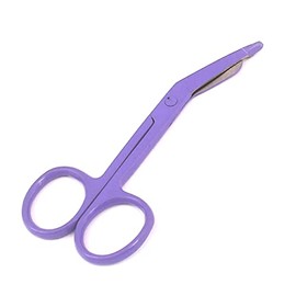 ODONTOMED2011 Lister Bandage Scissors - 3.5-Inch Stainless Steel Shears - Full Purple Color Finish - Sharp Blades Cut Through Bandages, Dressing, Tape, Gauze, Clothing