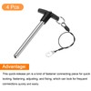 sourcing map 4Pcs T Handle Lock Pins, 10mm x 100mm