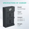 NP-FZ100 Battery Charger, LP Dual Charger for NP FZ100 with