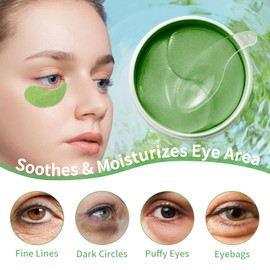 Eye Pads, 60 Pieces Eye Pads, Hyaluronic Moisture Against Dark Circles, Algae Extract, Eye Pads, Seaweed Eye Patches, Eye Care, Eye Masks Against Bags and Wrinkles