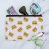 Sassy Pretty Burgers Pattern Makeup Cosmetic Bag Organizer Pouch