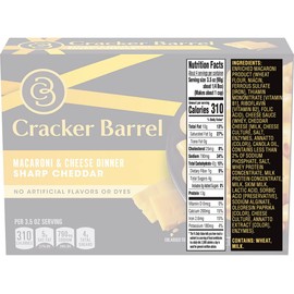 Macaroni and Cheese by Cracker Barrel in 4 Variety Packs - Sharp Cheddar, Cheddar Havarti, Sharp White Cheddar Flavor and Parmesan White Cheddar, An Instant Mac and Cheese Dinner Meal for the Whole Family, Pantry Staples