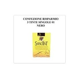 SANOTINT TINTA CLASSIC COLOR 01 BLACK -3 CONFEZIONI - 3 X 125ML